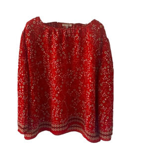 Max Studio floral and Flowy top